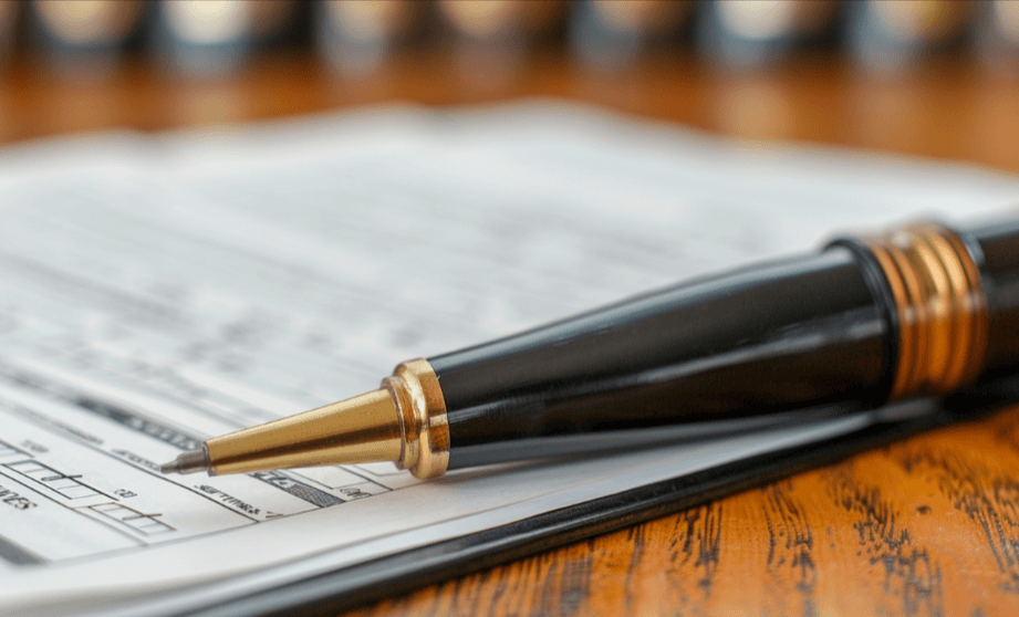 Preparing a legal document with a lawyer