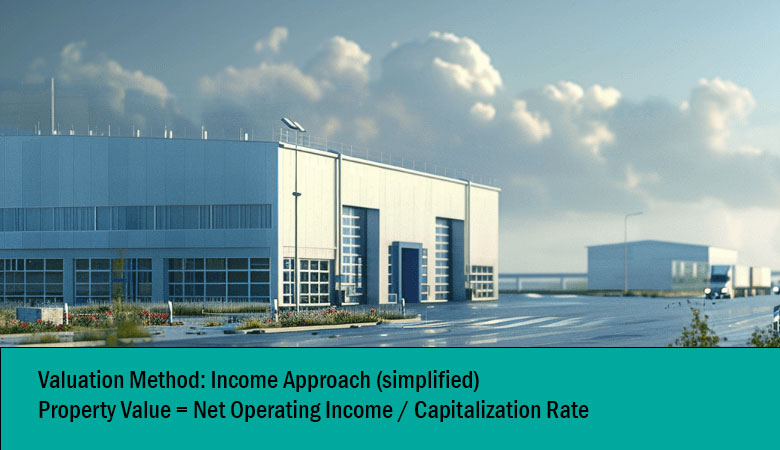 income approach calculation with warehouse example